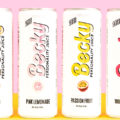 Four cans of Becky with a variety of flavors