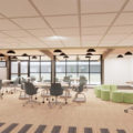 CHASSE Rendering of a redesigned classroom